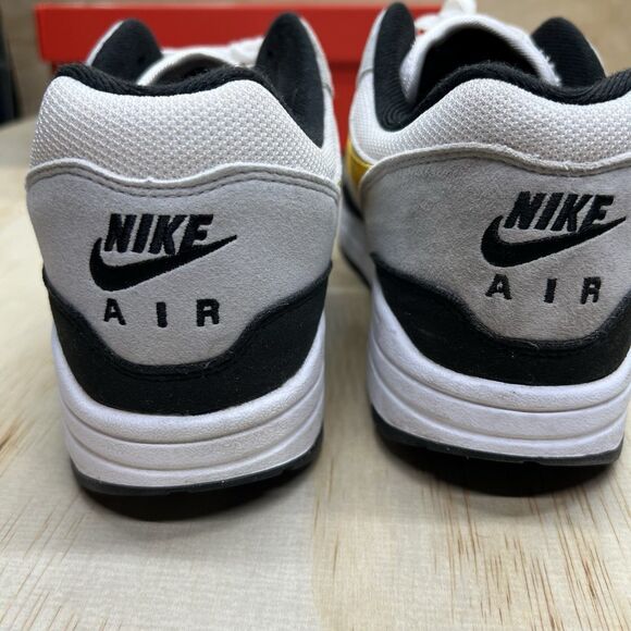 USED sz 12 Nike Air Max 1 Steelers White Gold Black Sneakers FD9082-104 - Picture 8 of 13